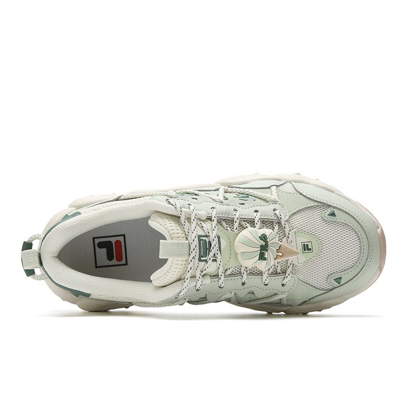 FILA FLUID 6 Cushioning Abrasion Resistant Coverage Lightweight Low top Chunky Sneakers Women's Freshwater Green F12W612137FDA