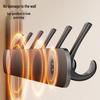 Wall-Mounted No-Drill Entryway Coat and Hat Rack with Hooks