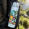 1PC Colorful Back To School Theme 750ml Color Plastic Sports Water Bottle Leakproof Flip Straw Lid Suitable for Sports Office Home Use