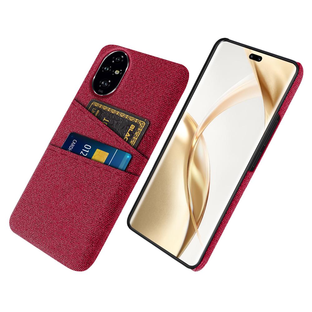 For Honor 200 Pro 5G Case Cloth+PC Hard Phone Cover with Dual Card Slots