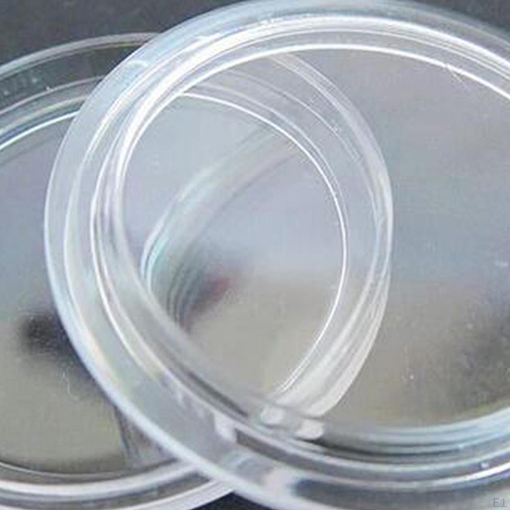 100 Coin Case Box Transparent Coins Container Gift