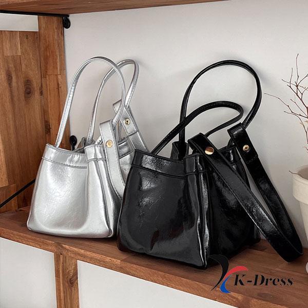 Dvojfarebná štvorcová mini taška obdĺžniková tote crossbody kožená telefónna strieborná taška cez rameno