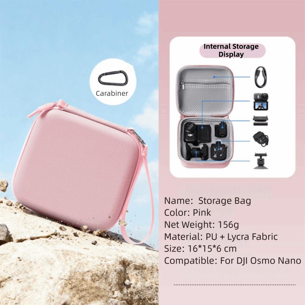 Anti-shock Travel Carrying Case with Pendant Camera Bag Mini Storage Case for DJI OSMO NANO Camera