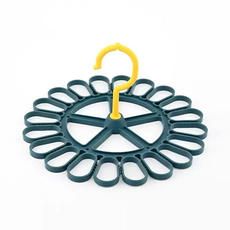1pcs Clothes Drying Hanger With 20 Clips Socks Underwear Drying Folding Laundry Hanging Rack Socks Drying Gadget Drying Rack