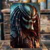 Vintage Predator Metal Sign  Humorous Wall Art for Home Bar Cafe  Outdoor Decor  Perfect Gift Friends Movie