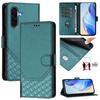 For Samsung Galaxy A26 5G Case Imprinted Honeycomb RFID Blocking Leather Phone Cover with Strap