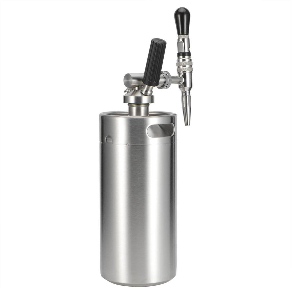 Nitro Cold Brew Kaffebryggare Rostfri Keg Kväve Kaffemaskin Dispenser System Kit 3.6L