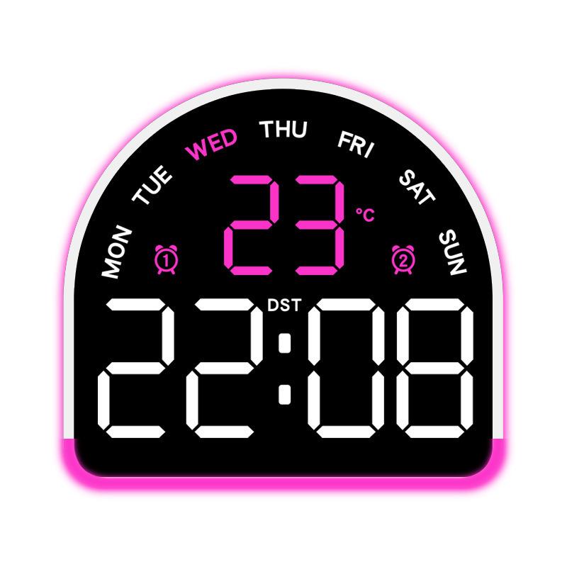 Multifunctional LED Ambient Alarm Clock with Temperature Display and Multiple Alarms