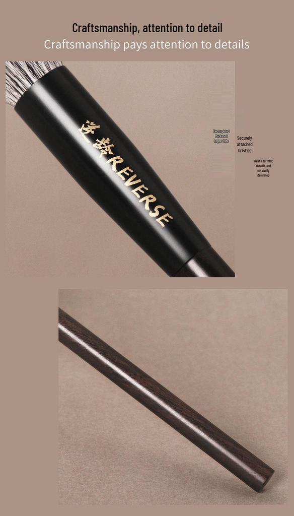 Sandalwood T34 Angled Dotting Blush Brush - Handmade Soft Anti-Aging Makeup Brush
