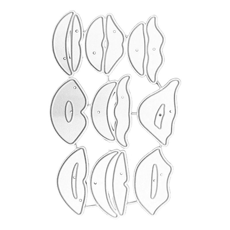 Lips Metal Cutting Dies Handmade Crafts DIY Scrapbooking Embossing Supplies for Children Kid Girls Present