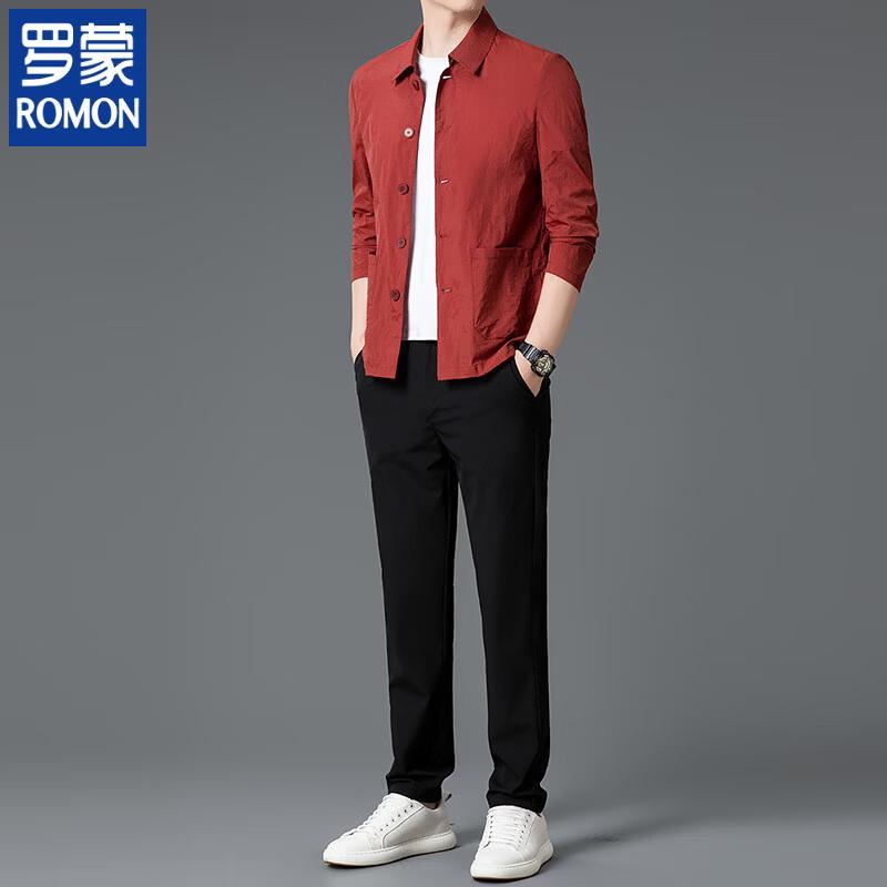 Romon Men's Business Casual Sports Suit