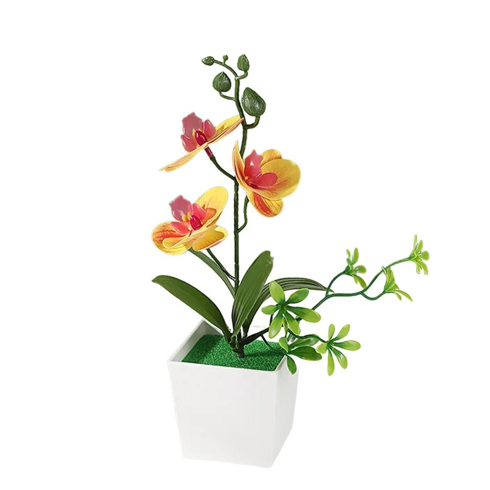 Dekorativní ozdoby Květiny Phalaenopsis Květináče Umělé květiny