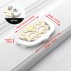 KAK Zinc Alloy Cabinet Knobs and Handles Tatami Hidden Door Handles Kitchen Handles Black Drawer Knobs Furniture Handle Hardware