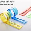 30cm Soft Ruler Foldable Multi-functional Plastic Measuring Flexible Tape Student Stationery School Supplies