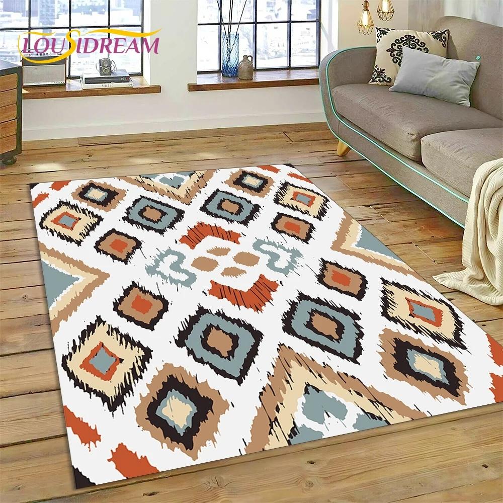 Neuester nordischer türkischer böhmischer Keltenteppich für Wohnzimmer, Schlafzimmer, Heimdekoration, Bodenmatte, rutschfeste Dekoration für Sofa, Fußmatte