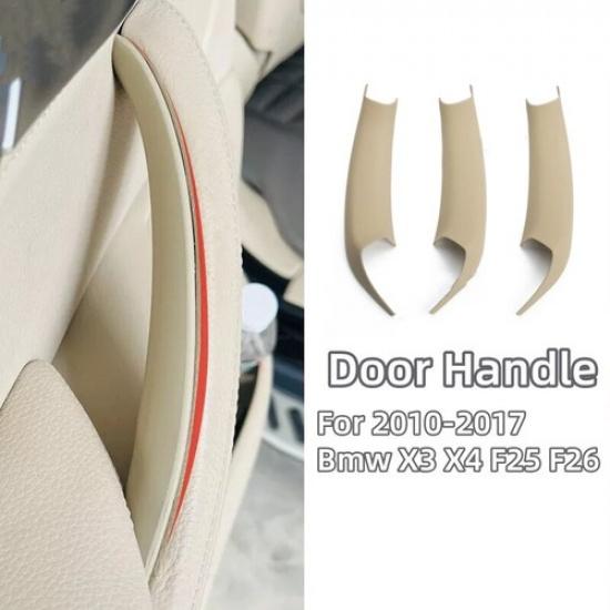 

3X Left Right Inner Door Handle Cover Pull For BMW F25 F26 X3 X4 2010-2017 Beige