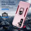 For Samsung Galaxy S25 FE Case Military Grade Ring Kickstand PC+TPU Phone Cover
