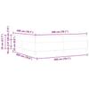 Bed Frame with Mattress Black 200 x 200 cm Fabric