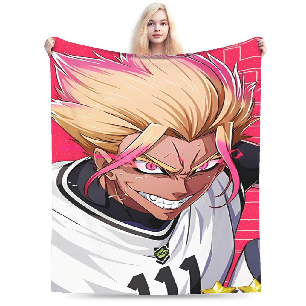 Comfort BLUEs LOCKs Shidou Ryuusei Blanket Stuff Sofa Decorative Throws And Blankets Warm Coral Fleece Plush for Couch