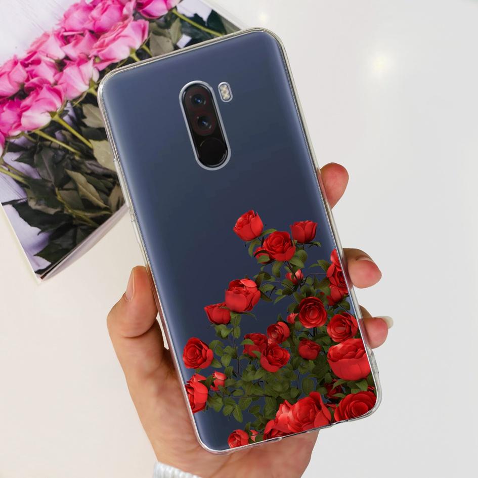 6.81" For Xiaomi Mi Pocophone F1 Case Silicone Back Cover Fashion TPU Phone Case For Xiaomi Poco F1 Cases PocofoneF1 Soft Bumper
