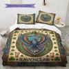 Mural Academy Emblem Pattern Bedding Quilt Set Quilt Cover Pillowcase Home Decoration Birthday Gift (1 * duvet cover + 2 * pillowcase, without core)