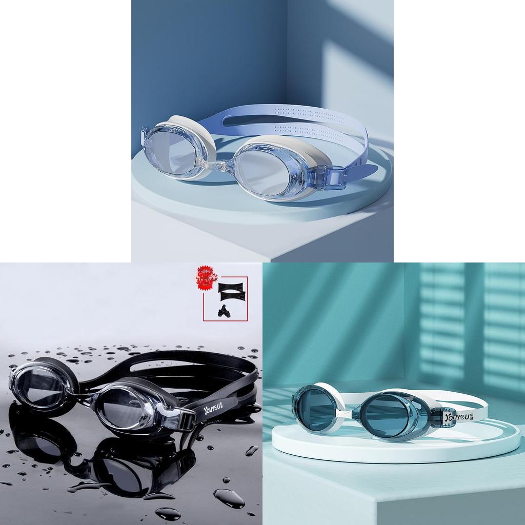 Waterproof Antifog Swim Goggles For Adults With Pc Lenses And Uv Protection