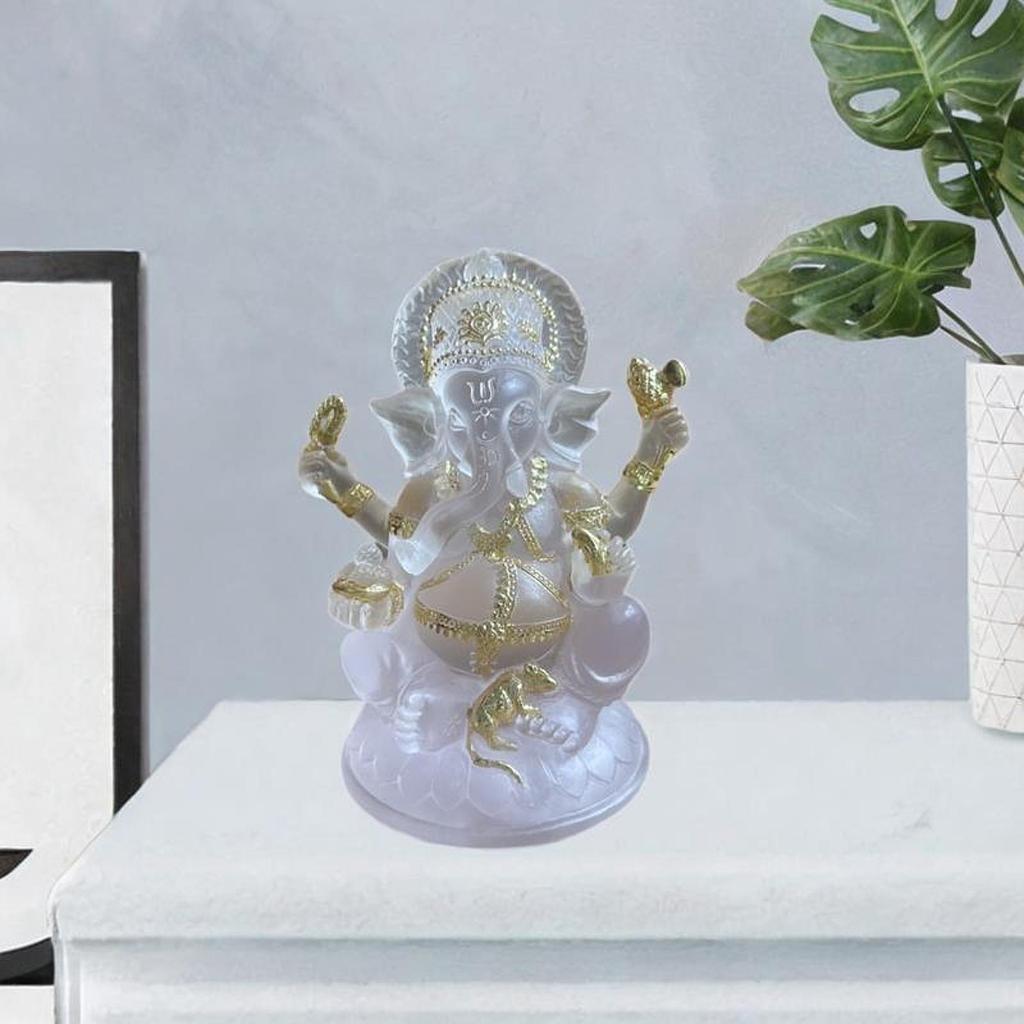 Lord Ganesh Figurine Elephant God Buddha Home Decor Desktop Ganesha Statue