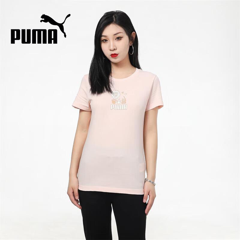 PUMA Summer Loose Fit Cartoon Short Sleeve Top EUR 38