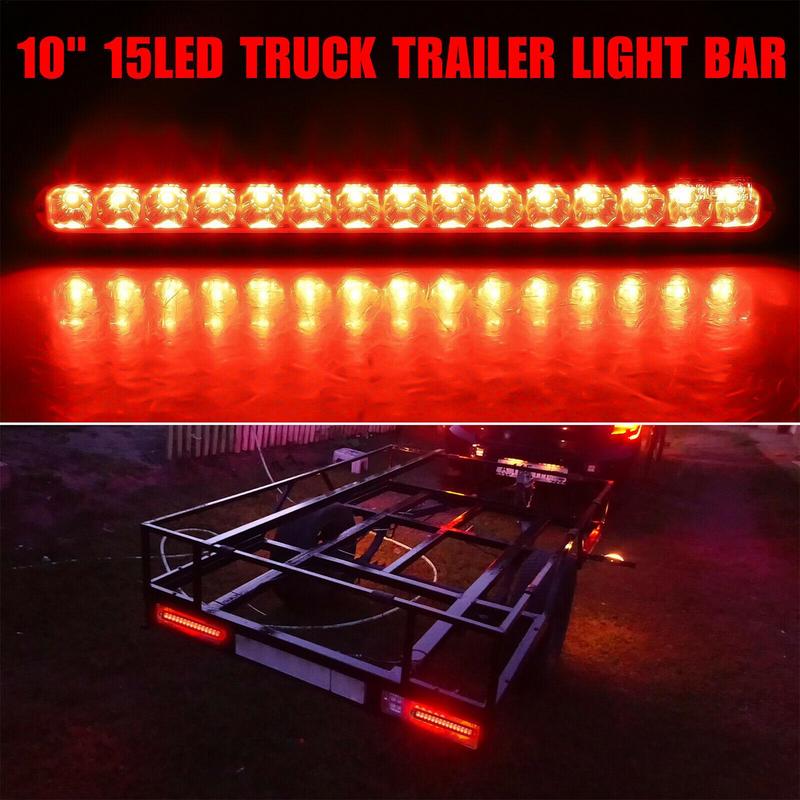 Red Brake Light For Car Waterproof High Mount Tail Light Multipurpose Stop Lamps Dustproof Automotive Supplies For Travel Daily