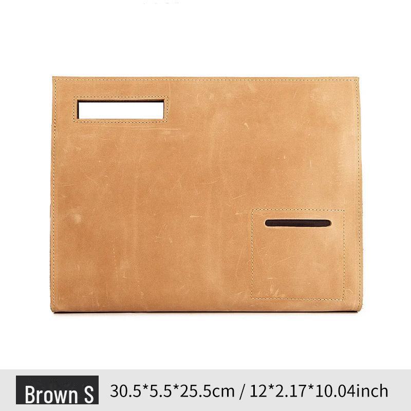 

Мужская сумка через плечо Crazy Horse Leather, вместительная, из натуральной кожи, в стиле ретро, для планшета S коричневый