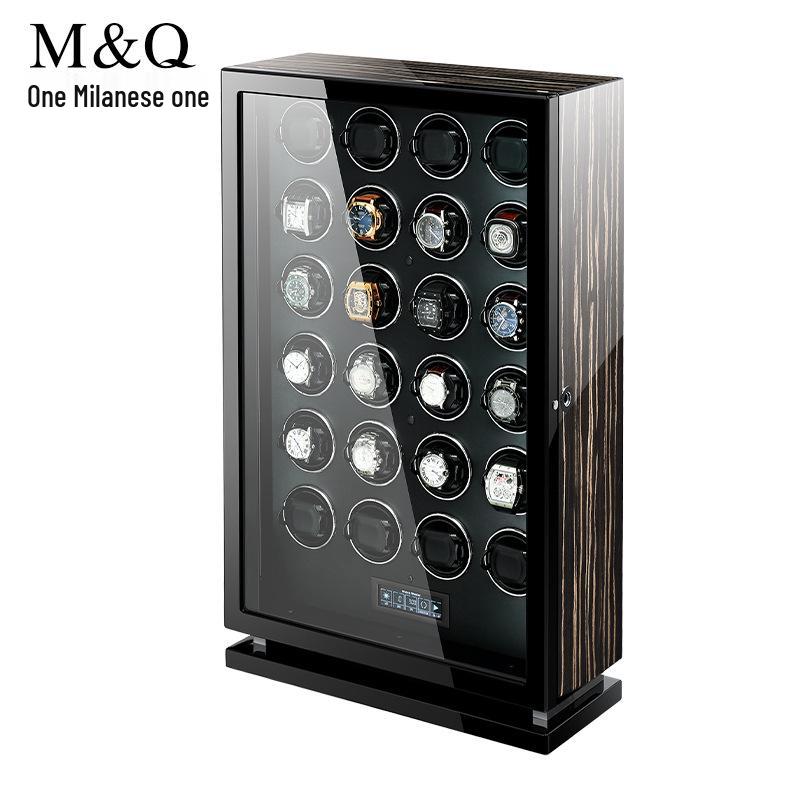 Milan Fingerprint Lock Mechanical Watch Winder Display Box