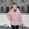 Padded clothes women's winter clothes new down padded clothes women's loose hooded short thickened women's padded jacket