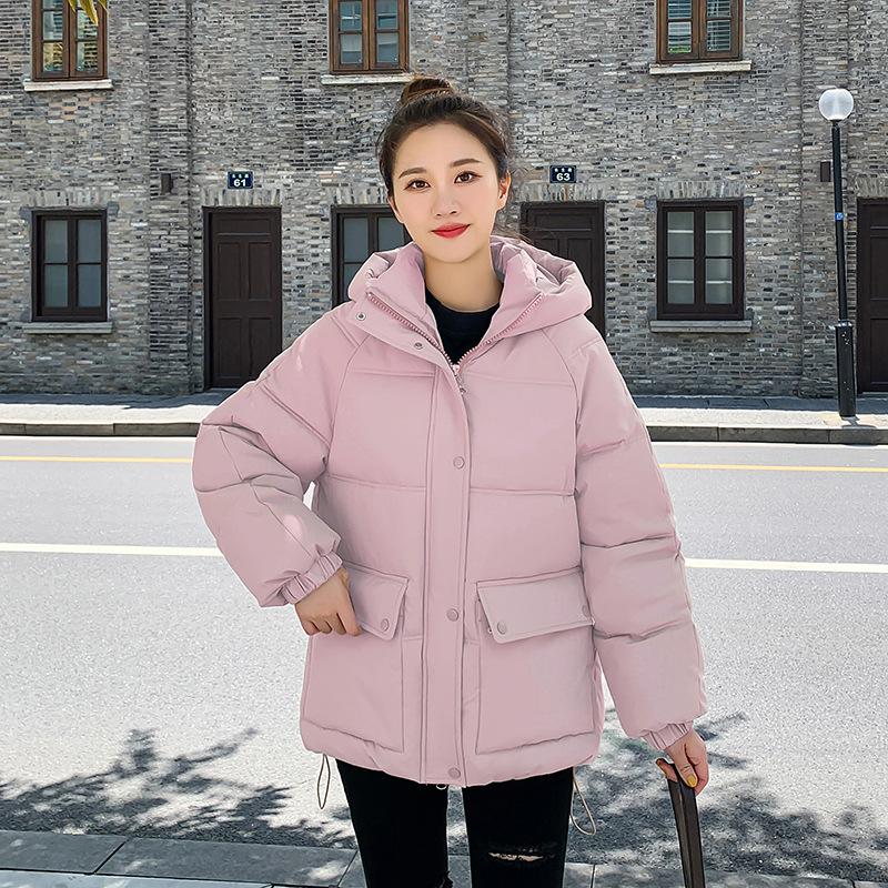 Padded clothes women's winter clothes new down padded clothes women's loose hooded short thickened women's padded jacket