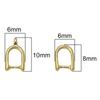 10Pcs Copper Straight Hanging U-shaped Clip Buckle For DIY Jewelry Making Craft Accessories