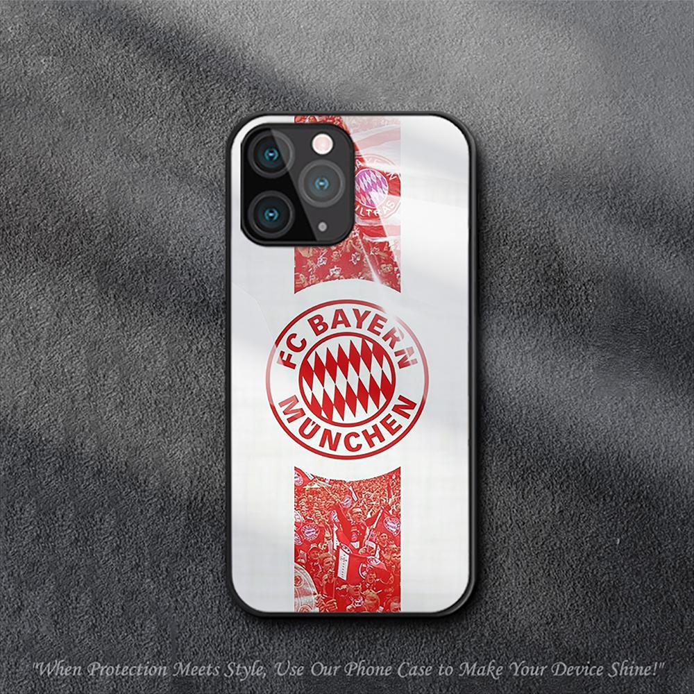 FC Bayern München Hülle für iPhone Samsung Galaxy Redmi Note S 17 16 15 14 13 20 24 25 54 Pro Max Ultra Fe Air Gehärtetes Glas Abdeckung