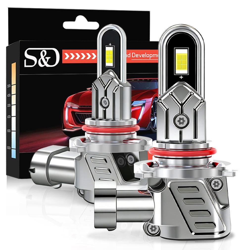 2 Stück H7 H4 LED-Scheinwerferlampen Canbus 30000LM 100W U-förmiges Kupferrohr Autolicht Turbo H11 9005 HB3 Scheinwerfer 6500K Weiß 12V Mit Lüfter