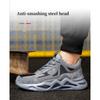 Lightweight Safety Shoes Men Breathable Protective Work Sneakers Steel Toe Work Shoes Anti-smash Indestructible Safety Boots