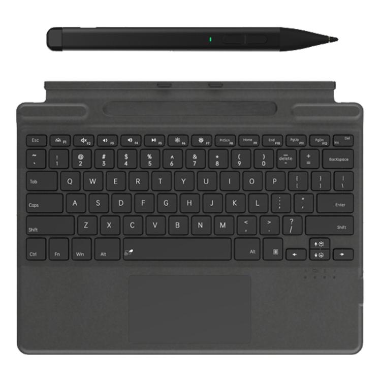 High Quality for MicroSoft Surface Pro 9 / 8 / X Magnetic Touch Backlit Wireless Keyboard With Pen Slot and Stylus Pen For MicroSoft Surface Pro 9 / 8 / X&Leather&12