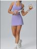 Women’s Cross-Border Sportswear: Tennis Skirt & Yoga Suit with Pockets – Two-Piece for Running, Outdoor Activities & Fitness