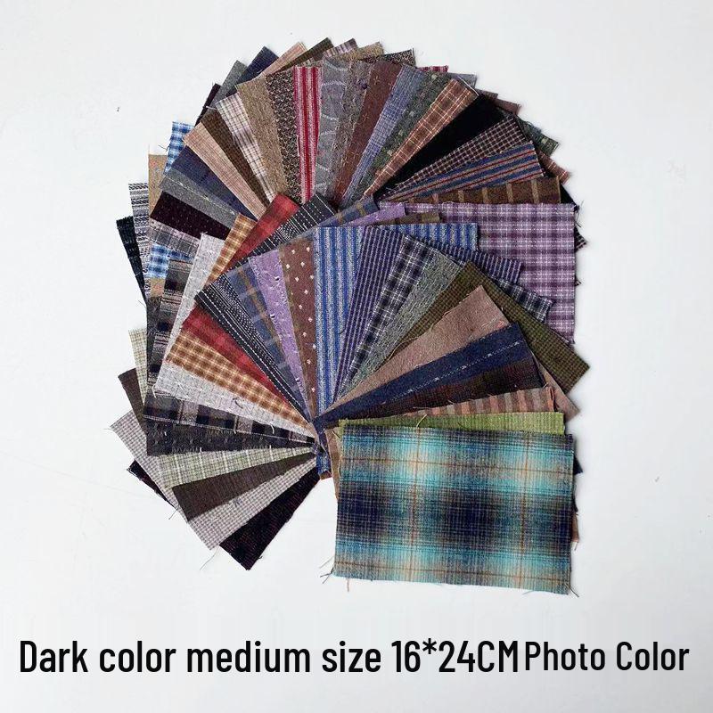 Pre-dyed Small Fabric Scraps for Doll Clothes and Patchwork Quilts with Needle by Hai Leide Zhu