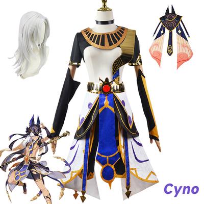 Cyno Cosplay Kostüm Karneval Uniform Perücke Anime Halloween Kostüme Frauen Spiel Party Uniform Anzüge