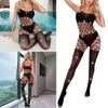 Women's Mesh Bodystocking Fishnet Lingerie Bodysuits One Pieced Jumpsuit Underwear Nightwear Chemise Stripper Outfits