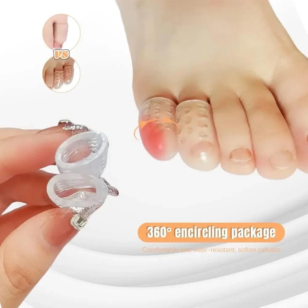 40/1pcs Elasticity Silicone Toes Caps Women Men Gel Little Toe Tube Protector Anti-Friction Breathable Foot Care Finger Covers