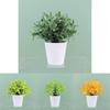 Faux Indoor Greenery Plastic Pot Small Potted Plant For Home Decor And Office Space