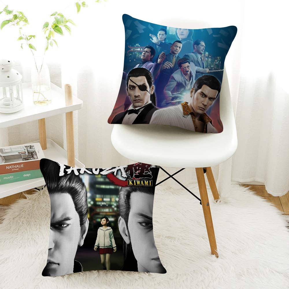 Game Y-Yakuza Anime Pillow Case Fashion Square Pillowcase Bedroom Sofa Room Ins Decoration Leisure