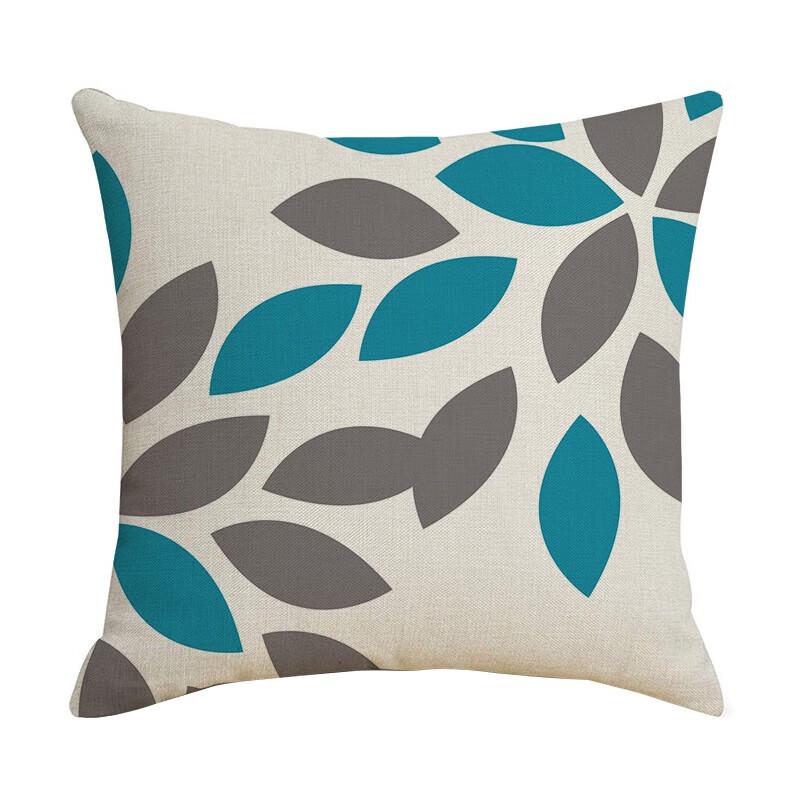 Tri-polar TP1165 Leaf Linen Throw Pillow