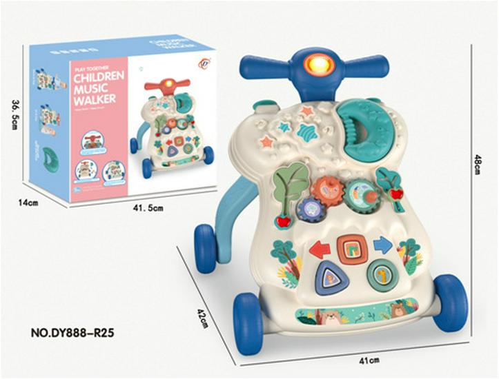 

Регулируемая скорость детская ходунка-тележка с утяжеленным резервуаром для воды, музыкой и защитой от переворота