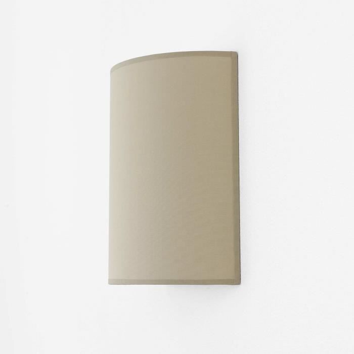 Applique Murale - Alice - Tissu Café - E27 - Design Contemporain