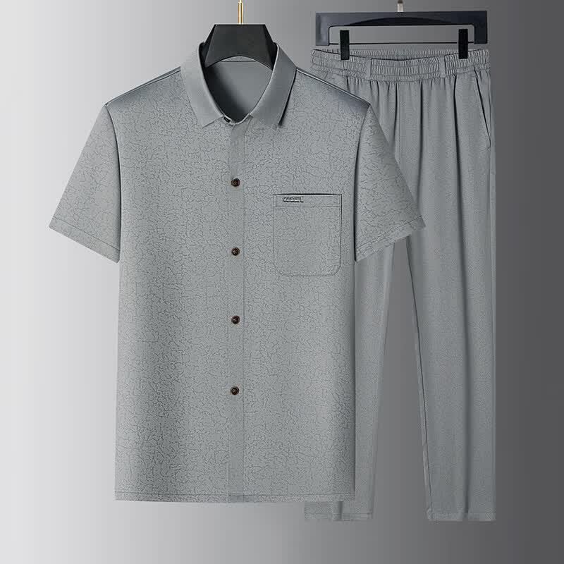 Tucano Men's Summer Casual Chinese Style Cotton Linen Set