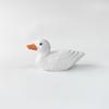 Hand-Carved Wooden Duck Ornament - Small Animal Decor for Creative Home Living Room